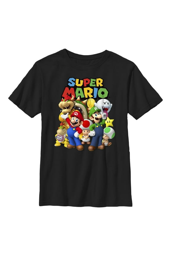 Boy's Nintendo Super Mario Group Graphic T-Shirt