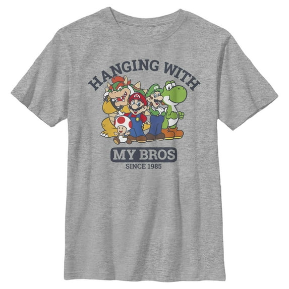 Boy's Nintendo Super Mario Hanging With my Bros Graphic T-Shirt
