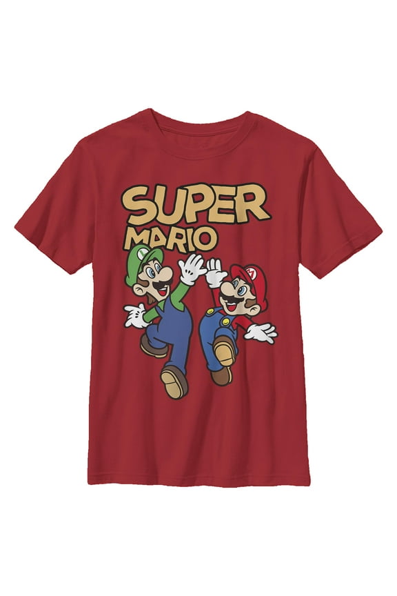 Boy's Nintendo Super Mario High Five Graphic T-Shirt