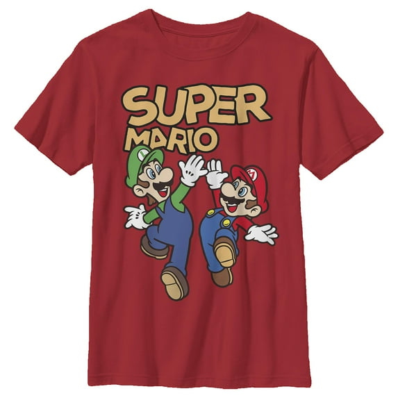 Boy's Nintendo Super Mario High Five Graphic T-Shirt