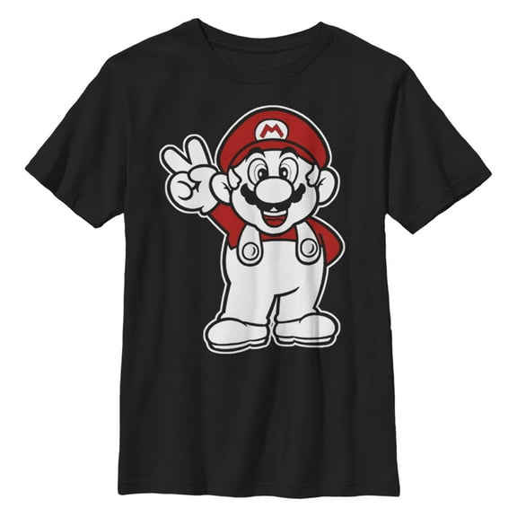 Boy's Nintendo Super Mario Peace  Graphic T-Shirt