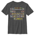 thumbnail image 1 of Boy's Nintendo Super Mario Periodic Table of Elements  Graphic Tee Charcoal Heather Large, 1 of 4