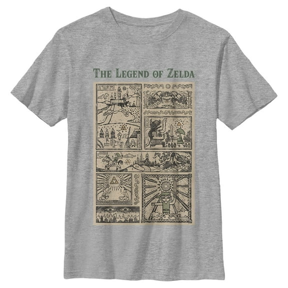 Boy's Nintendo The Legend of Zelda Hieroglyphs Graphic T-Shirt