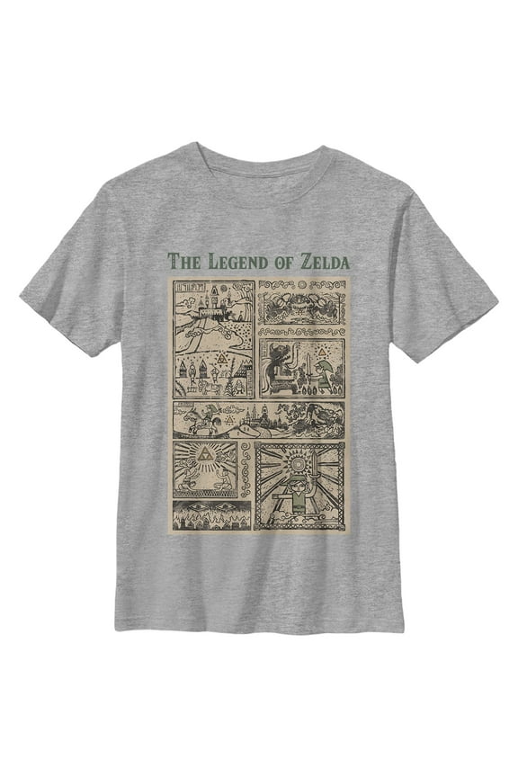 Boy's Nintendo The Legend of Zelda Hieroglyphs Graphic T-Shirt