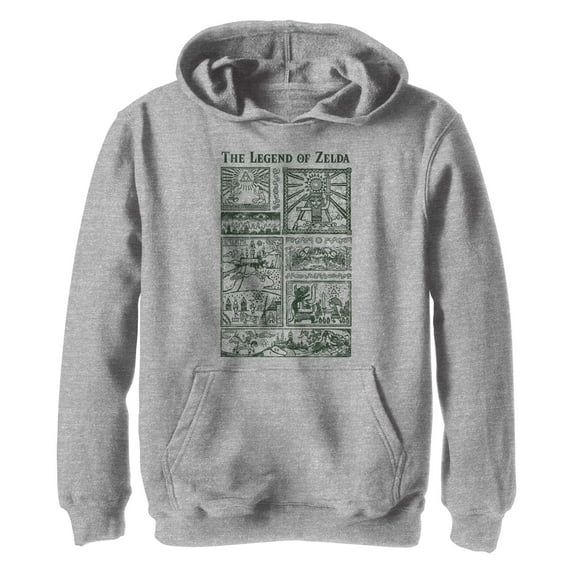 Boy's Nintendo The Legend of Zelda Hieroglyphs Pull Over Hoodie