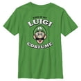 thumbnail image 1 of Boy's Nintendo This is my Luigi Costume Graphic Tee Kelly Green X Small, 1 of 4
