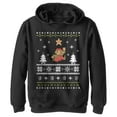 thumbnail image 1 of Boy's Nintendo Ugly Christmas Mario  Pull Over Hoodie Black Medium, 1 of 3