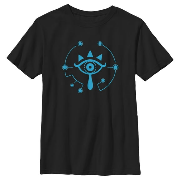 Boy's Nintendo Zelda Breath of the Wild Eye Graphic Tee Black Small