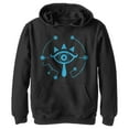 thumbnail image 1 of Boy's Nintendo Zelda Breath of the Wild Eye  Pull Over Hoodie Black Small, 1 of 3
