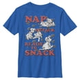 thumbnail image 1 of Boy's One Hundred and One Dalmatians Nap Attack Ready to Snack  Graphic Tee Royal Blue X Small, 1 of 5