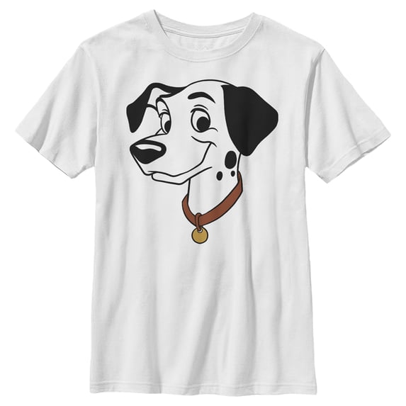 Boy's One Hundred and One Dalmatians Pongo Graphic Tee White Small