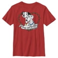thumbnail image 1 of Boy's One Hundred and One Dalmatians Pongo and Perdita Heart Love  Graphic Tee Red Small, 1 of 4