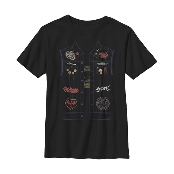 Boy's Onward Barley Vest Costume  Graphic Tee Black X Large