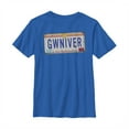 thumbnail image 1 of Boy's Onward GWINIVER License Plate  Graphic Tee Royal Blue Large, 1 of 4