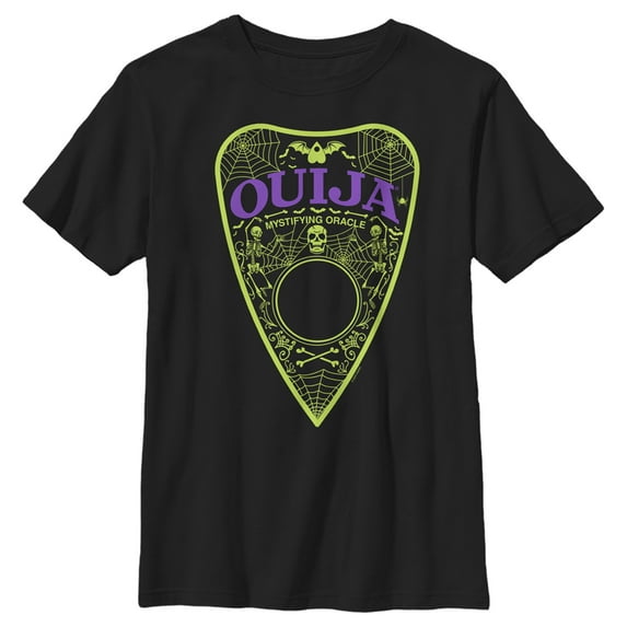 Boy's Ouija Halloween Planchette Graphic Tee Black X Large