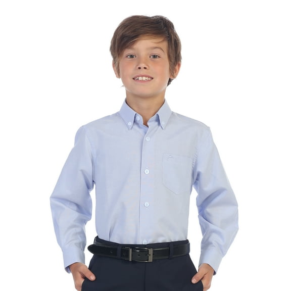 Gioberti Boy's Oxford Long Sleeve Dress Shirt