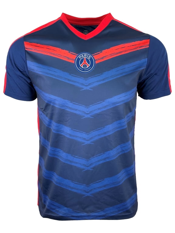 Boy's PSG Training Jersey, Licensed Paris Saint Germain Shirt Youth Sizes (YM)