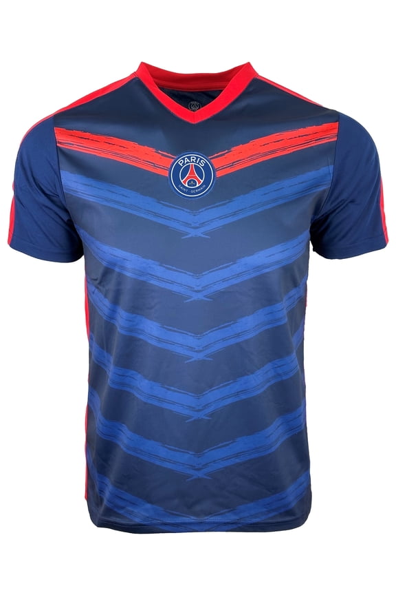 Boy's PSG Training Jersey, Licensed Paris Saint Germain Shirt Youth Sizes (YM)