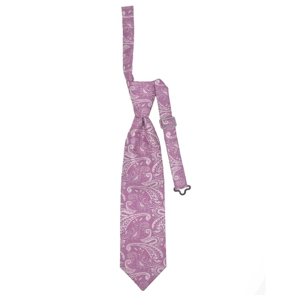 Boy’s Paisley Bouquet Formal Satin Pre-Tied Neck Tie in a Variety of Colors by Spencer J’s Signature Satin Collection