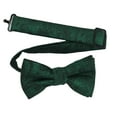thumbnail image 1 of Boy’s Paisley Emerald Formal Satin Pre-Tied Bow Tie in a Variety of Colors by Spencer J’s Signature Satin Collection, 1 of 2