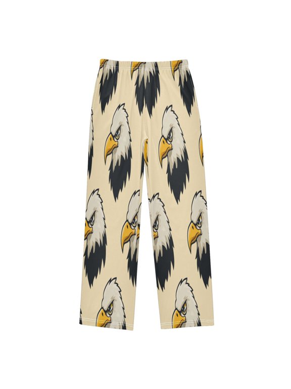 Boy's Pajama Pants Boys' Long Sleep Pants Children's Pajama Pants Loose Fitting Pajama Pants are Convenient to Put on and Take off M Hawk’s Head Pattern