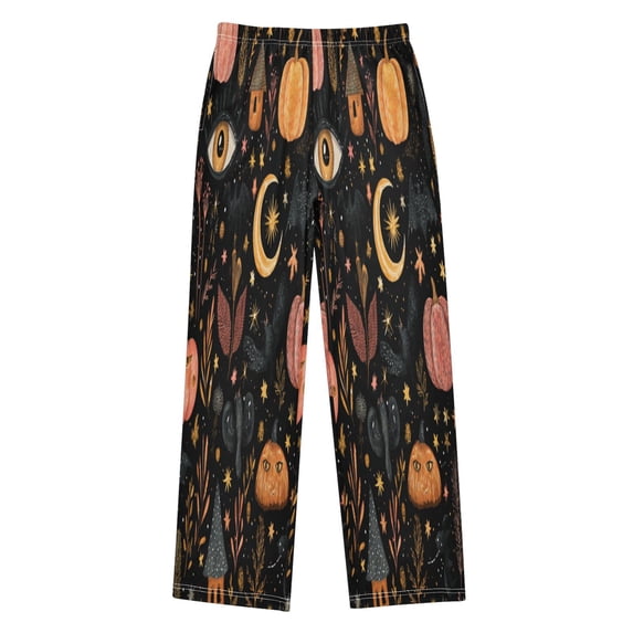 Boy's Pajama Pants Boys' Long Sleep Pants Children's Pajama Pants Loose Fitting Pajama Pants are Convenient to Put on and Take off XL Halloween Pink Pumpkin