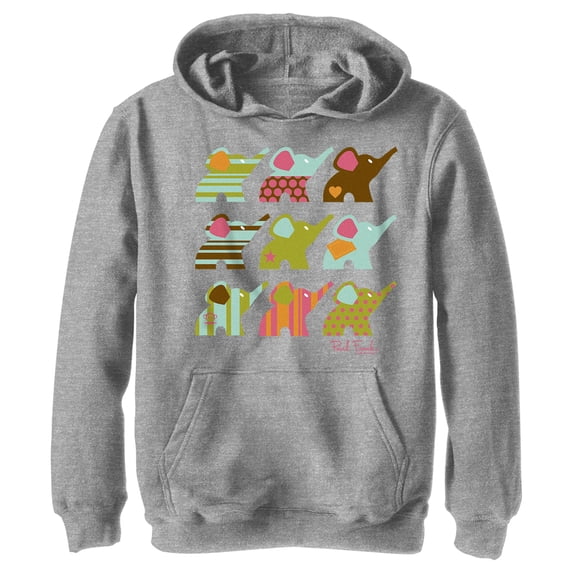 Boy's Paul Frank Ellie Line Up Pull Over Hoodie Athletic Heather Large