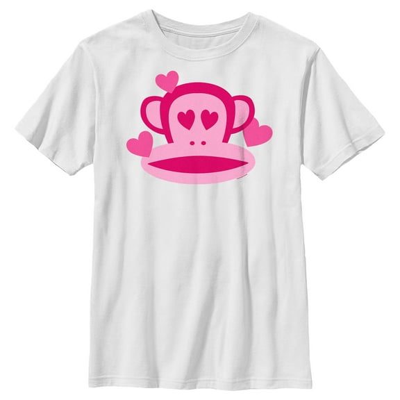 Boy's Paul Frank Julius In Love Graphic Tee White Medium