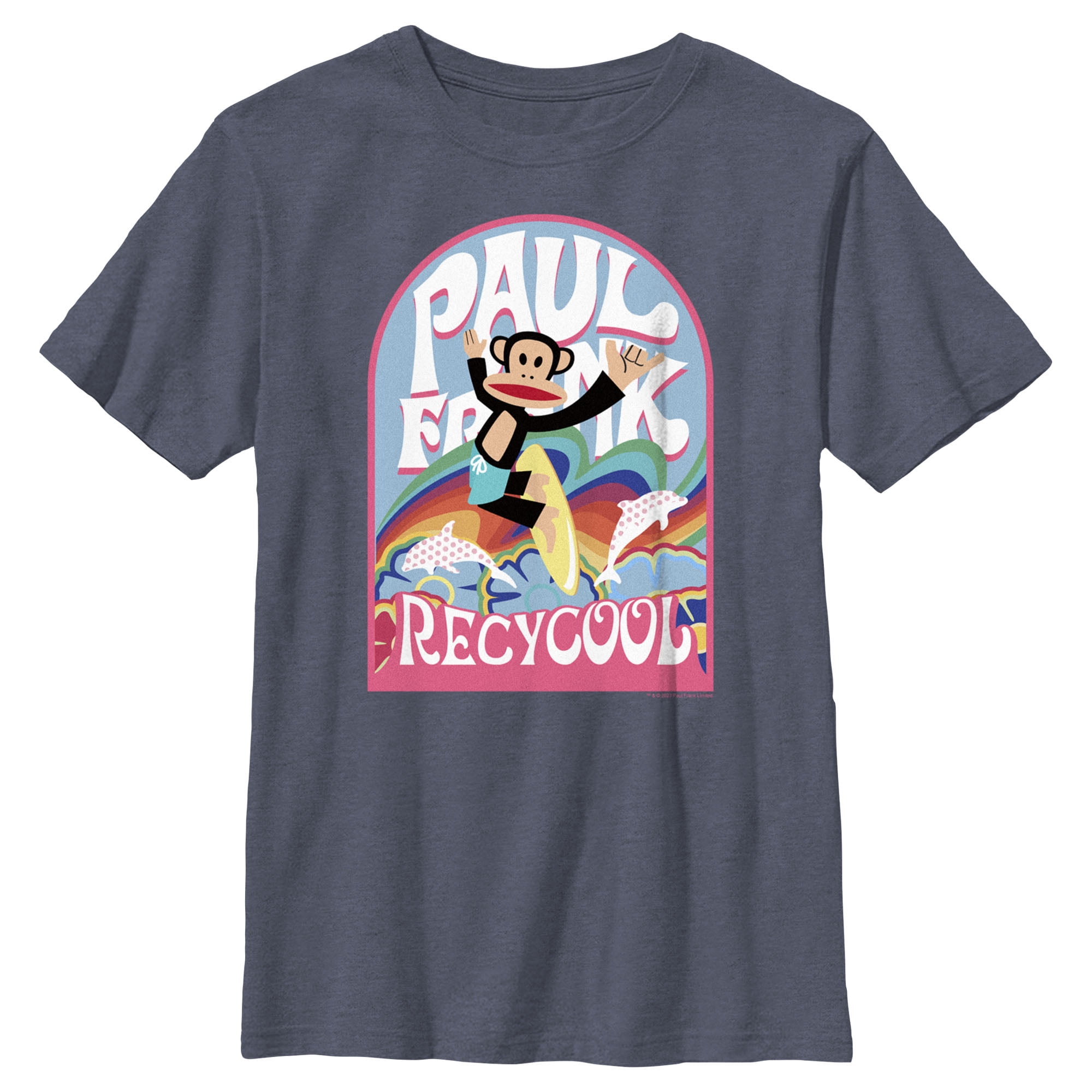 Boy's Paul Frank Recycool Julius the Monkey Graphic Tee Navy Blue