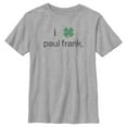 thumbnail image 1 of Boy's Paul Frank St. Patrick's Day Four-Leaf Logo Graphic Tee Athletic Heather Medium, 1 of 5