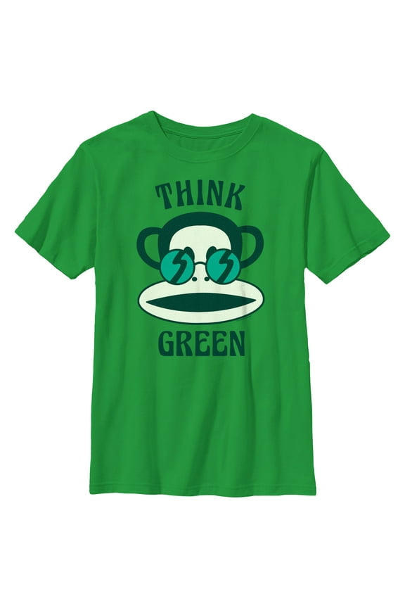Boy's Paul Frank Think Green Julius the Monkey Graphic Tee Kelly Green Small