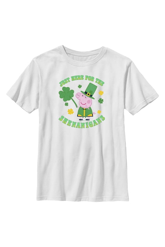 Boy's Peppa Pig Family Boxes Graphic T-Shirt