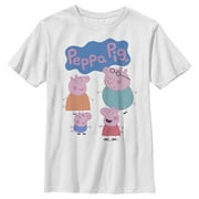 Boy's Peppa Pig Family Logo Graphic T-Shirt
