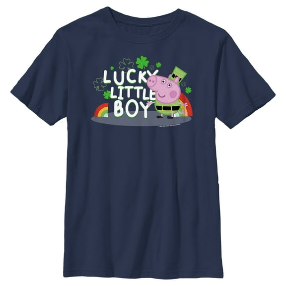Boy's Peppa Pig George Lucky Little Boy Graphic T-Shirt