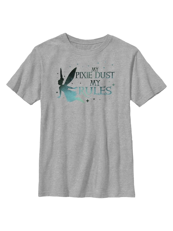 Boy's Peter Pan & Wendy Tinker Bell My Pixie Dust My Rules Graphic Tee Athletic Heather Small