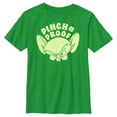 thumbnail image 1 of Boy's Pinky and the Brain Distressed Pinch Proof Brain Face Graphic Tee Kelly Green Large, 1 of 4