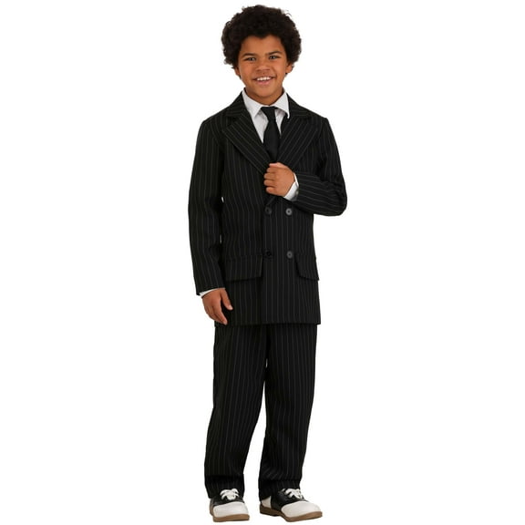 Boy's Pinstripe Gangster Suit Costume