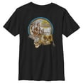 thumbnail image 1 of Boy's Pirates of the Caribbean: On Stranger Tides Distressed Skull Logo Graphic Tee Black Medium, 1 of 5