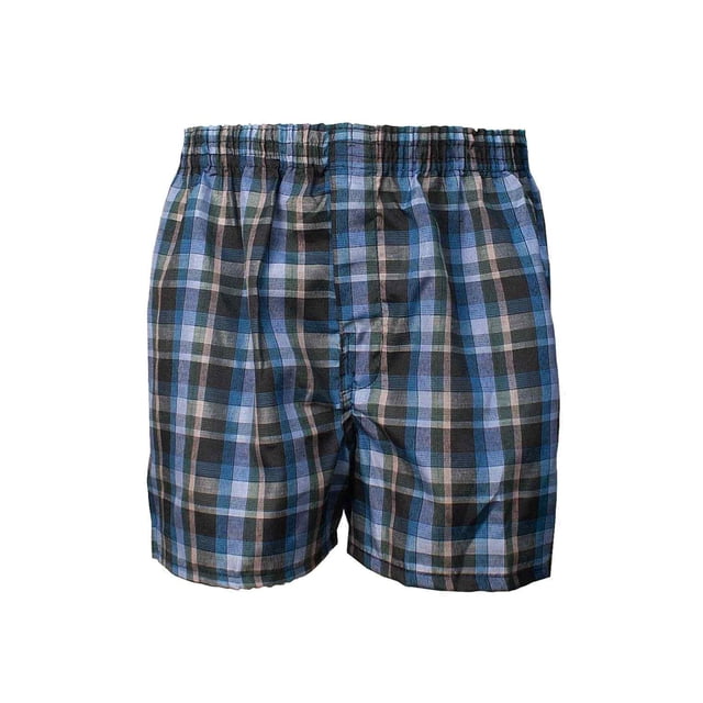 Boy's Plaid Boxer Shorts Multi Color Underwear, L, 3-Pack