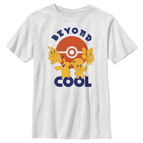 Boy's Pokemon Beyond Cool Graphic Tee White X Small
