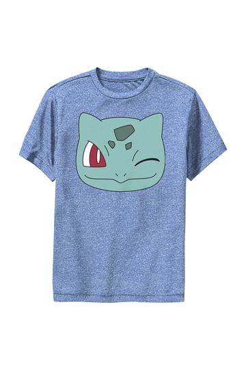 Maglietta Uomo Bulbasaur Viso – Fifth Sun Pokémon, Maniche Corte, Nero/grigio, Taglia L