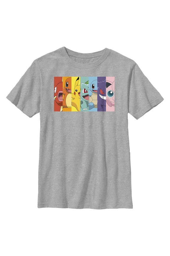 Boy's Pokemon Rainbow Graphic Tee,