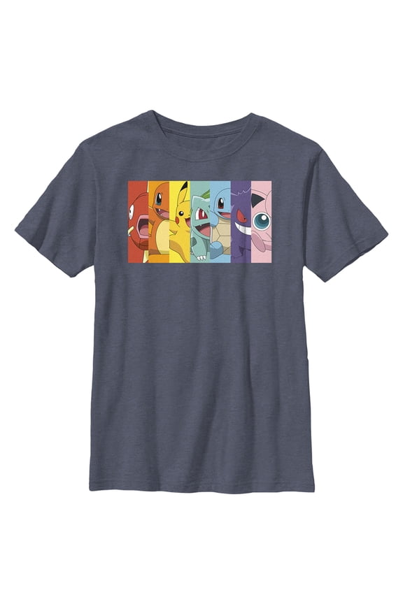 Boy's Pokemon Rainbow Graphic Tee,