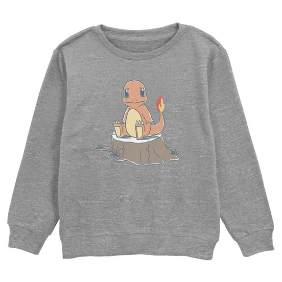 Boy's Pokemon Charmander on Tree Stump  Sweatshirt