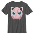 thumbnail image 1 of Boy's Pokemon Cute Jigglypuff Graphic Tee Charcoal Heather X Large, 1 of 5