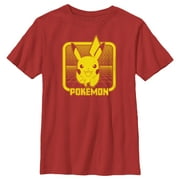 Boy's Pokemon Digital Pikachu Graphic Tee Red Large