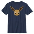 thumbnail image 1 of Boy's Pokemon Eevee Face Graphic Tee Navy Blue Small, 1 of 4