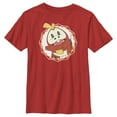 thumbnail image 1 of Boy's Pokemon Fuecoco Circle  Graphic Tee Red Large, 1 of 4