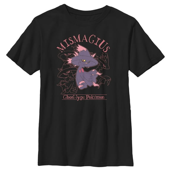 Boy's Pokemon Ghost Type Mismagius Graphic T-Shirt