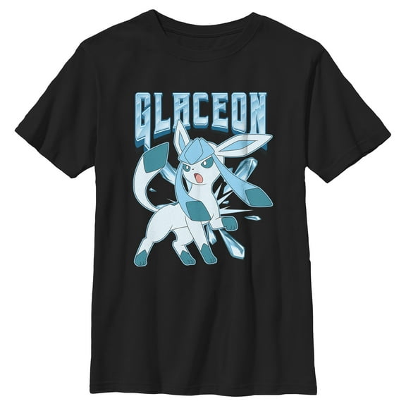 Boy's Pokemon Glaceon Ice Attack Graphic T-Shirt